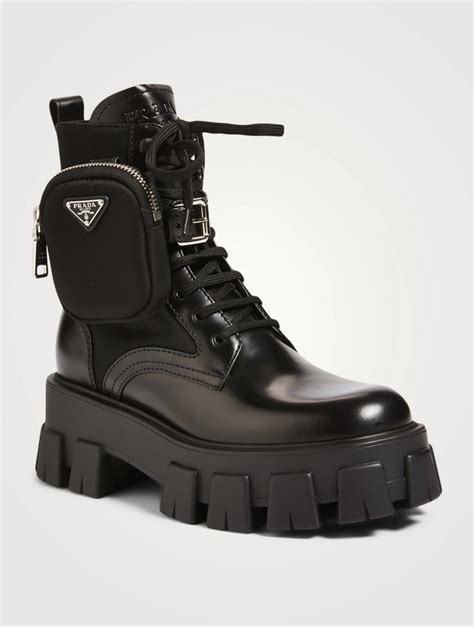 botte prada monolith|prada monolith combat boots.